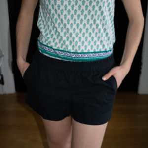 Jcrew elastic waist navy shorts